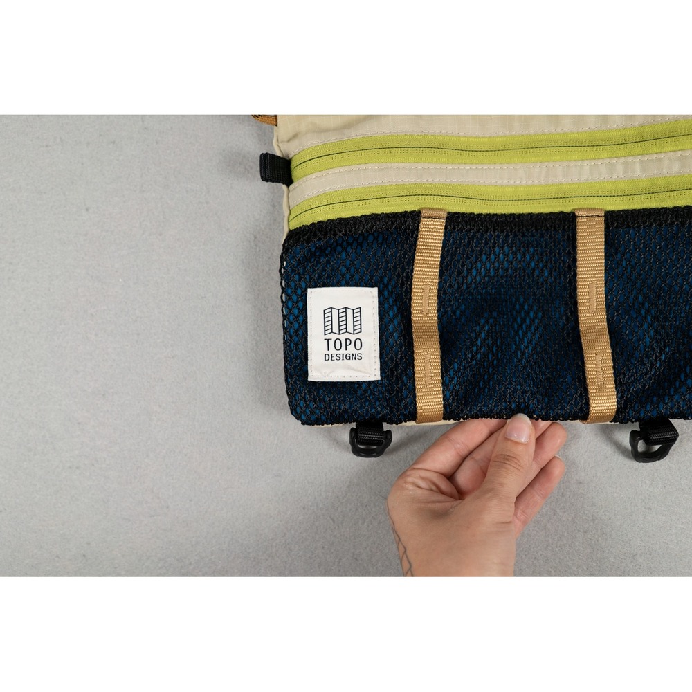 Topo Designs Accessory Shoulder Bag Ripstop Mesh Multi Color Block Pouch - Picture 3 of 8